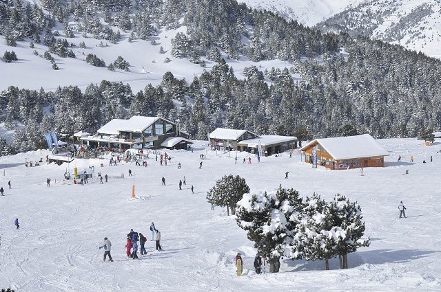 Riba Escorxada Grandvalira Andorre - Temp&ecirc;te de neige 12/02/2009
